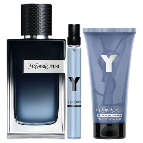 Yves Saint Laurent Y Set For Men Eau De Parfum 100ml + Travel Size 10ml + Shower Gel 50ml