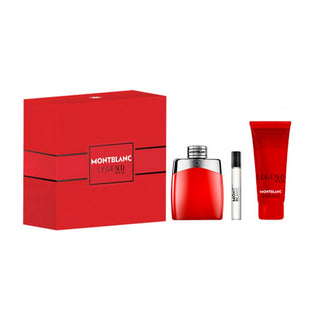 Mont Blanc Red Set For Men 3 Pieces