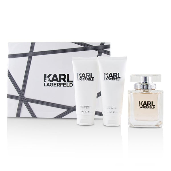 Karl Lagerfeld Set For Women Eau De Parfum 85ml + Body Lotion 100ml + Shower Gel 100ml