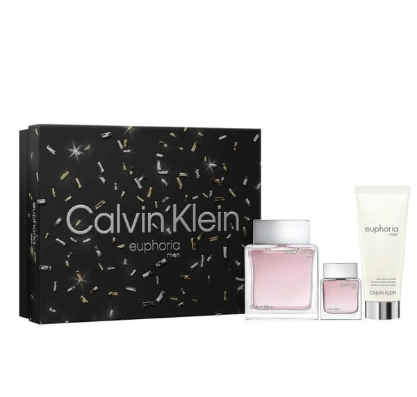 Calvin Klein Euphoria Set For Men Eau De Toilette 100ml + Travel Size 15ml + After Shave Balm 100ml