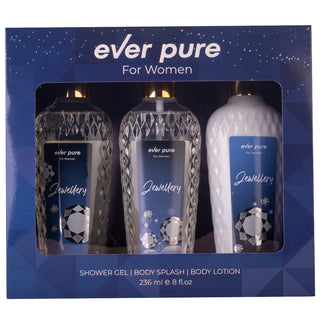 Ever Pure Jewellery Set For Women Shower Gel 236ml + Body Splash 236ml + Body Lotion 236ml