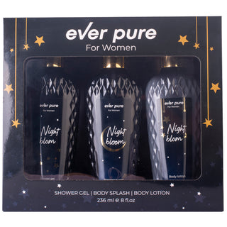 Ever Pure Night Bloom Set For Women Shower Gel 236ml + Body Splash 236ml + Body Lotion 236ml