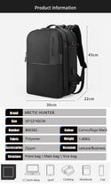 Arctic Hunter Backpack for Men Smart Detachable Design Waterproof Travel 17.3-Inch Laptop Backpack Bag Arctic Hunter B00382