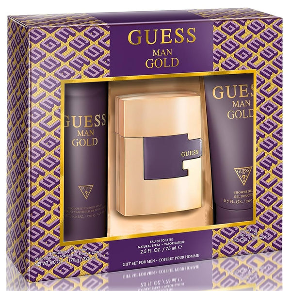 Guess Gold Man Set For Men 3 Pieces