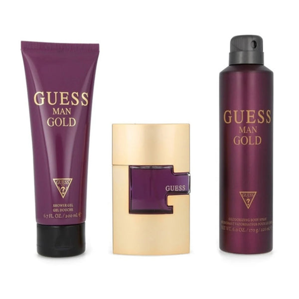 Guess Gold Man Set For Men 3 Pieces