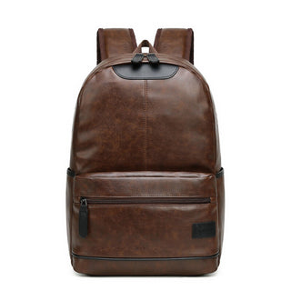 Buy brown Rahala 15.6-Inch Laptop Multi-Pocket Leather Casual Backpack Bag GLD113