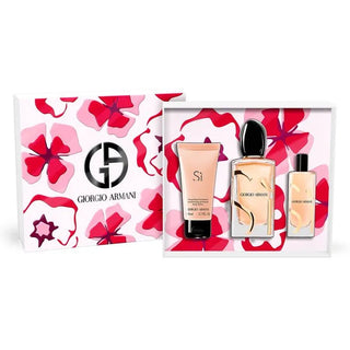 Giorgio Armani Si Set For Women Eau De Parfum 100ml + Travel Size 15ml + Body Lotion 50ml