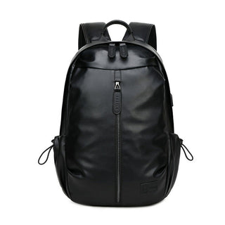 يشتري black Rahala GLD115 Water Resistant Leather 15.6-Inch Laptop Casual Backpack