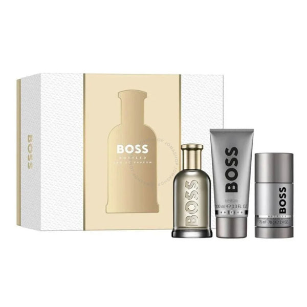 Hugo Boss Bottled Set For Men Eau De Parfum 100ml + Deodorant Stick 75ml + Shower Gel 100ml