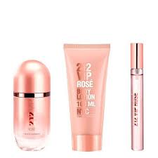 Carolina Herrera 212 VIP Rose Set For Women Eau De Parfum 80ml + Travel Size 10ml + Body Lotion 100ml