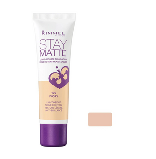 Rimmel London Stay Matte Liquid Mousse Foundation 30ml -100 Ivory