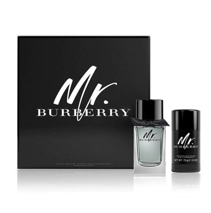 Burberry Mr Burberry Set For Men Eau De Toilette 100ml Deodorant 75g